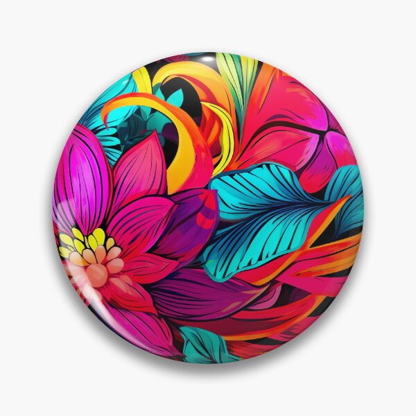 Item preview, Bold color-clash pattern - flower designed and sold by miss-keysmash.