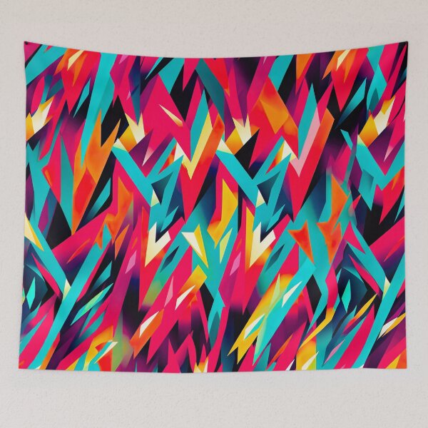 Item preview, Bold color-clash pattern designed and sold by miss-keysmash.