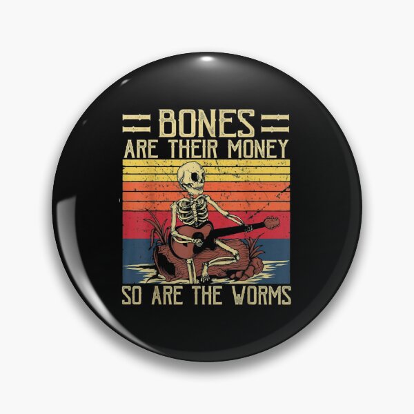 Artikelvorschau, Knochen sind ihr Geld-Skelett, das Gitarre im Retro-Vintage-Stil spielt entworfen und verkauft von anniepotts.