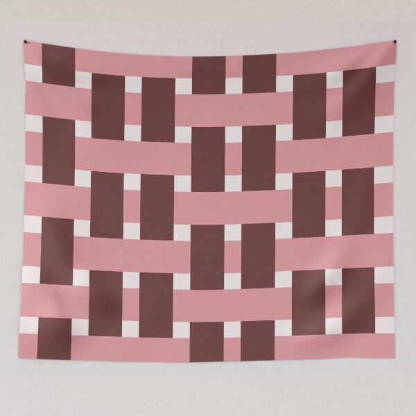 Item preview, Fabric Weave Types #04 - Weft Rib Weave Regular Pattern -  Ivory and Rose designed and sold by DesignCentrum.