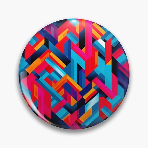 Item preview, Bold color-clash pattern designed and sold by miss-keysmash.