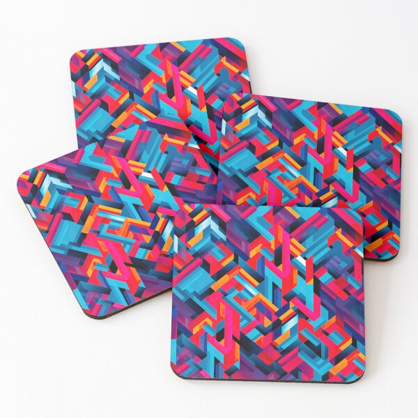 Item preview, Bold color-clash pattern designed and sold by miss-keysmash.