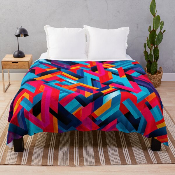 Item preview, Bold color-clash pattern designed and sold by miss-keysmash.