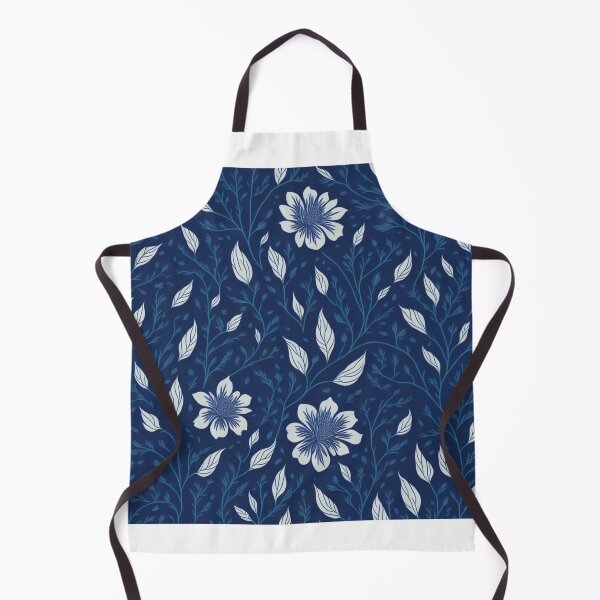 Item preview, Blue White Spring Summer Floral Pattern designed and sold by MagicalLuna.