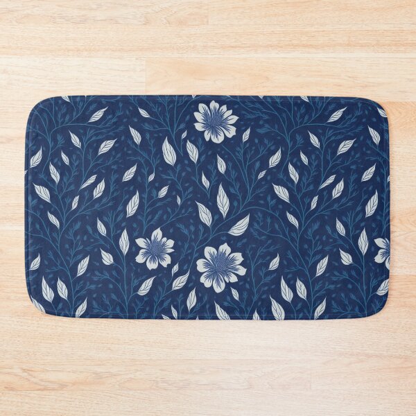 Item preview, Blue White Spring Summer Floral Pattern designed and sold by MagicalLuna.
