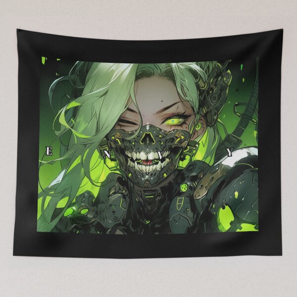 Item preview, Cyberpunk Envy: Unveiling the Dark Side of Technological Desires designed and sold by RIAiCreations.