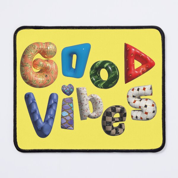 Item preview, Good vibes, colorful 3D typography designed and sold by utaart.