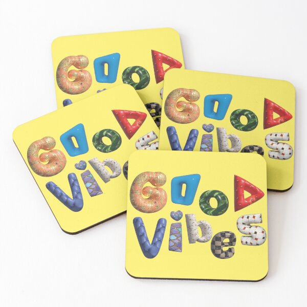 Item preview, Good vibes, colorful 3D typography designed and sold by utaart.