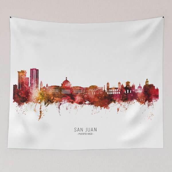 Item preview, San Juan Puerto Rico Skyline designed and sold by ArtPrints.