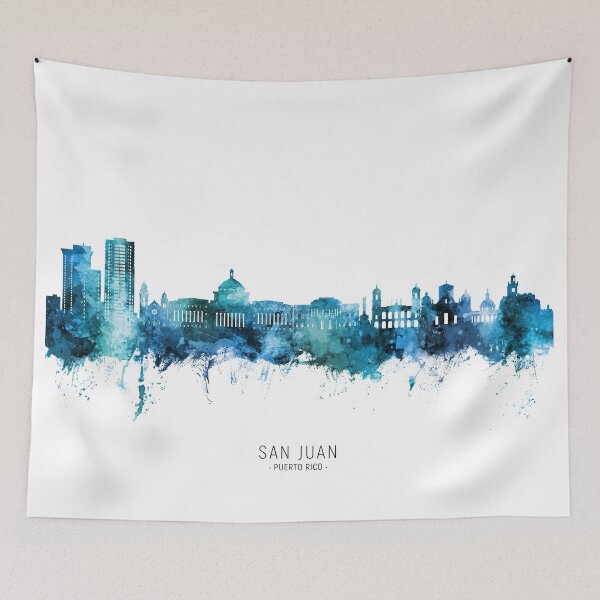 Item preview, San Juan Puerto Rico Skyline designed and sold by ArtPrints.
