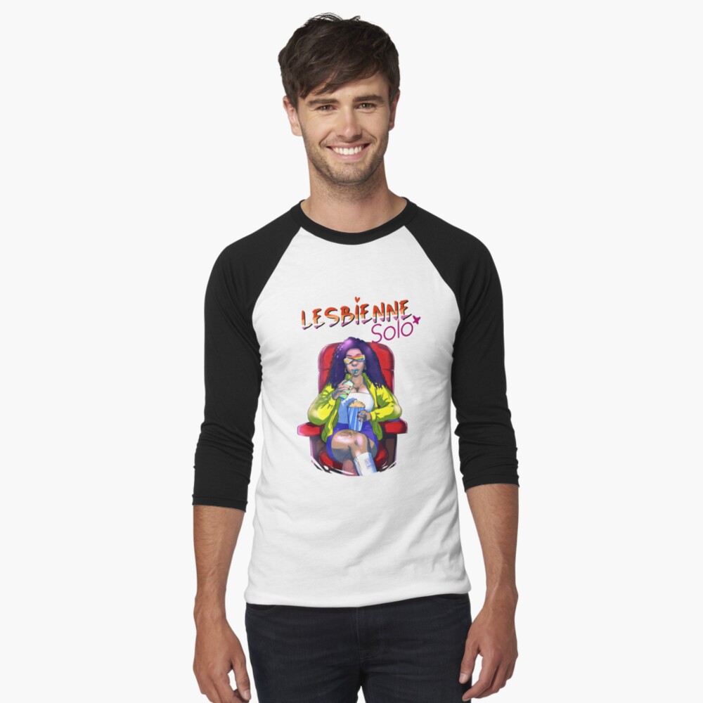 Aperçu de l'œuvre T-shirt baseball manches ¾ créée et vendue par Reine-Dibussi.