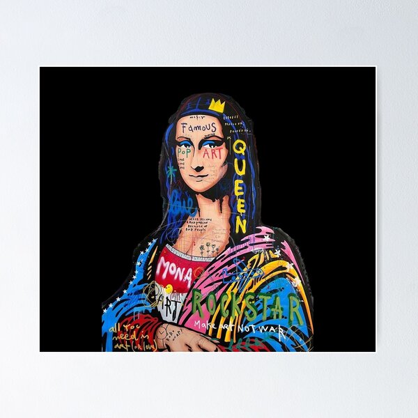 Pop Art Led Wall Art, Gioconda Mona Lisa Lollipop