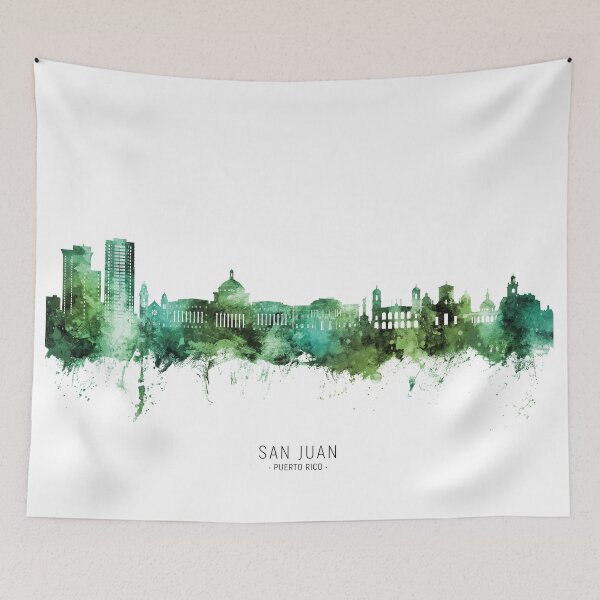 Item preview, San Juan Puerto Rico Skyline designed and sold by ArtPrints.
