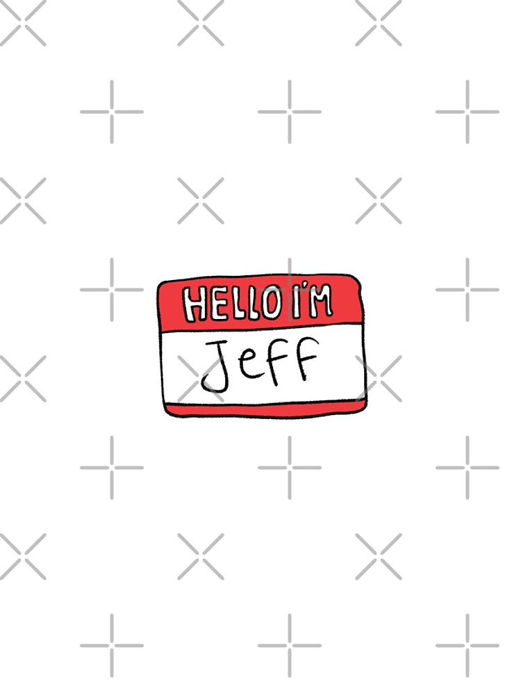 Thumbnail 4 of 4, iPhone Case, Hello i'm jeff designed and sold by Childish by Design.