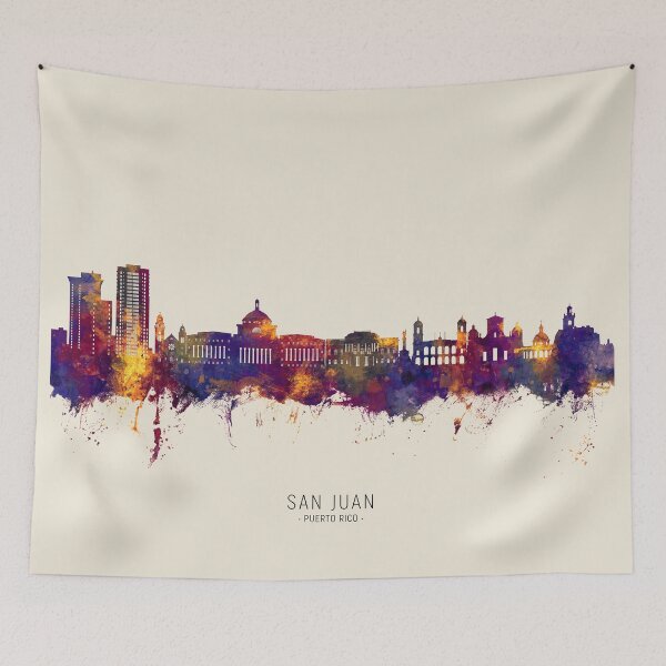 Item preview, San Juan Puerto Rico Skyline designed and sold by ArtPrints.