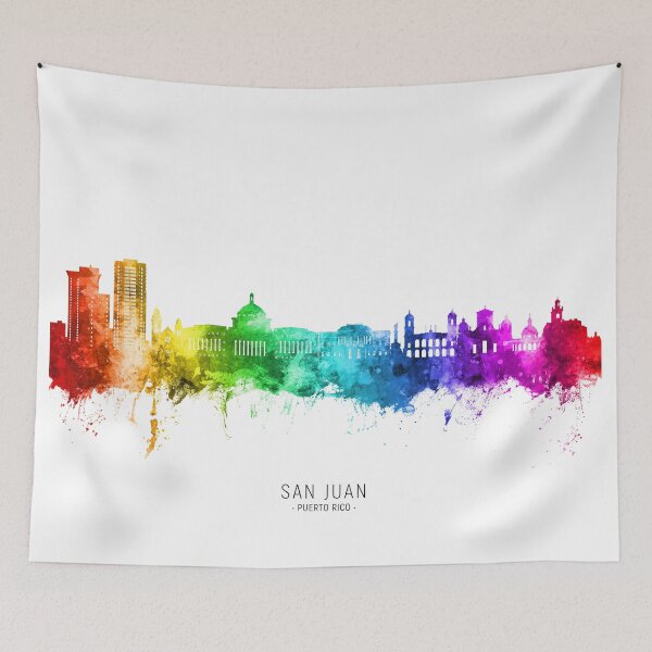 Item preview, San Juan Puerto Rico Skyline designed and sold by ArtPrints.