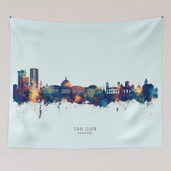 Item preview, San Juan Puerto Rico Skyline designed and sold by ArtPrints.