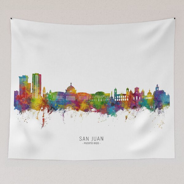 Item preview, San Juan Puerto Rico Skyline designed and sold by ArtPrints.