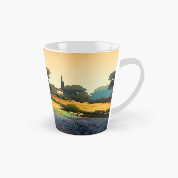 Item preview, Riviera landscape painting in the style of an oil painting designed and sold by Pflugart.