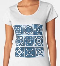 Geometric Tiles Women's Premium T-Shirt