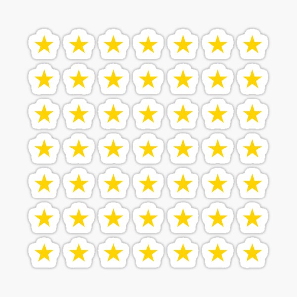 Yellow Stars Stickers