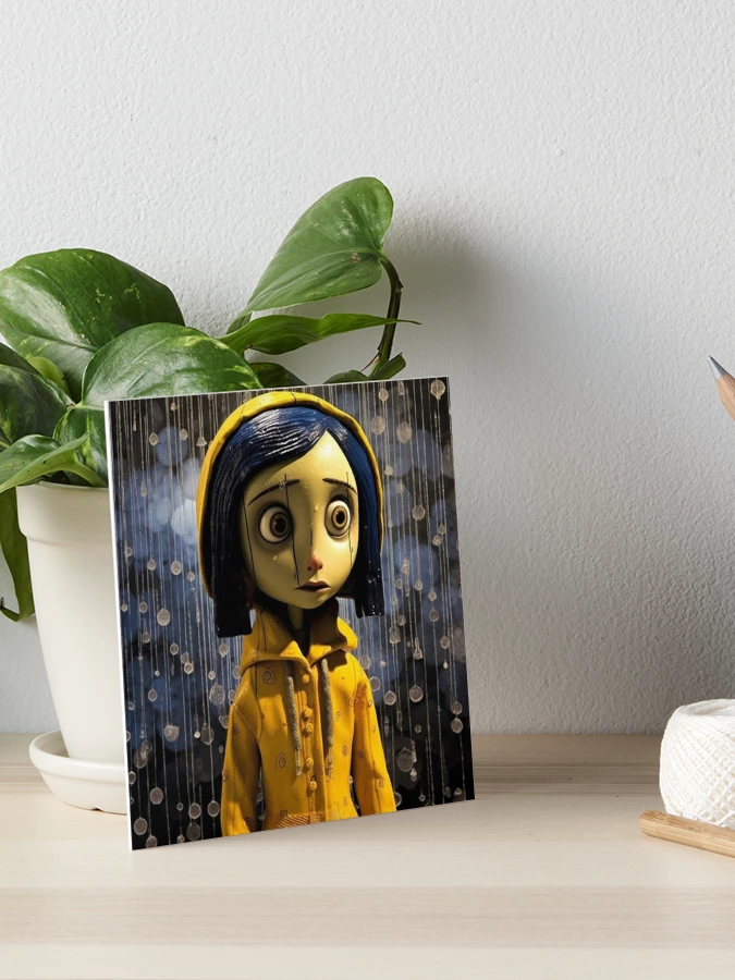 My Coraline Doll painting! 🧵🪡 Acrylic on 6x6 canvas : r/Coraline
