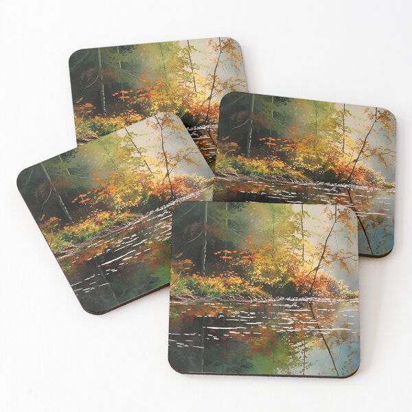 Item preview, Morning mood at the lake in the style of a watercolor designed and sold by Pflugart.