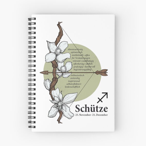 Artikelvorschau, Schütze mit Eigenschaften (deutsch) Blumen Bogen Clematis Hellgrün Sternzeichen entworfen und verkauft von Anja Steiner.