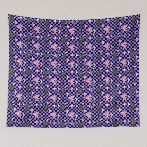 Item preview, pastel goth emo purple cute cats and bunny designed and sold by Kink Collective.