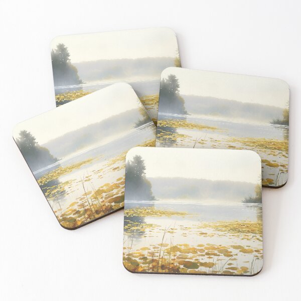 Item preview, Morning mood at the lake in the style of a watercolor designed and sold by Pflugart.