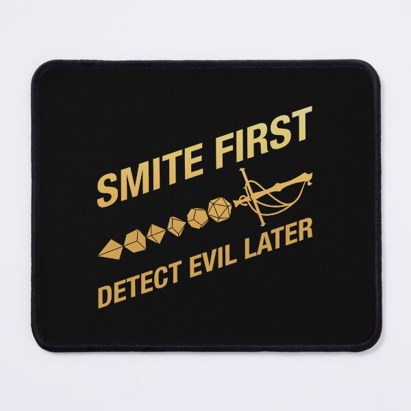 Item preview, Smite First Detect Evil Later Funny Paladin designed and sold by pixeptional.