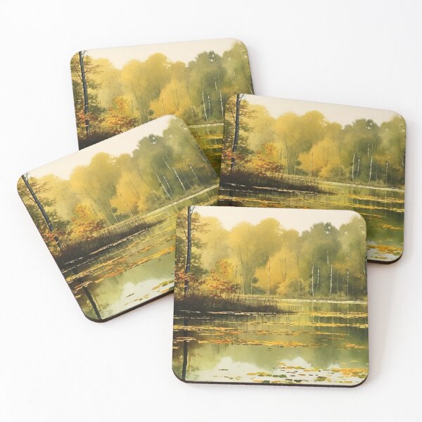 Item preview, Morning mood at the lake in the style of a watercolor designed and sold by Pflugart.