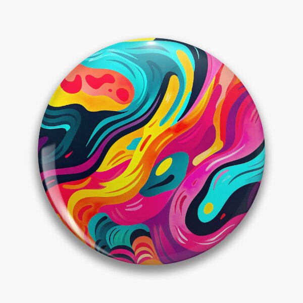 Item preview, Bold color-clash pattern - swirls and waves designed and sold by miss-keysmash.