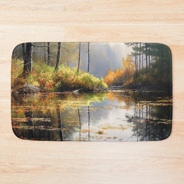 Item preview, Morning mood at the lake in the style of a watercolor designed and sold by Pflugart.