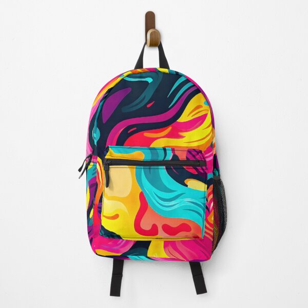 Item preview, Bold color-clash pattern - swirls and waves designed and sold by miss-keysmash.