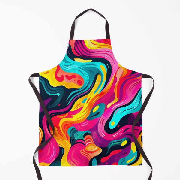 Item preview, Bold color-clash pattern - swirls and waves designed and sold by miss-keysmash.