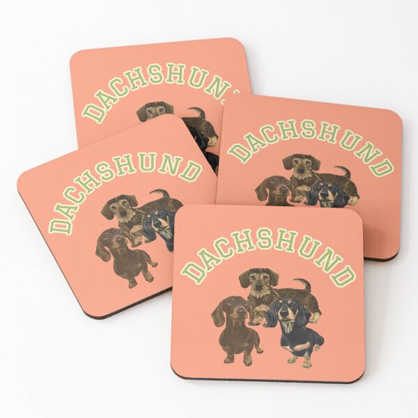 Item preview, Dachshund Gang Varsity Style School designed and sold by barksandsqueaks.