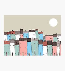 Cloudy Town Photographic Print