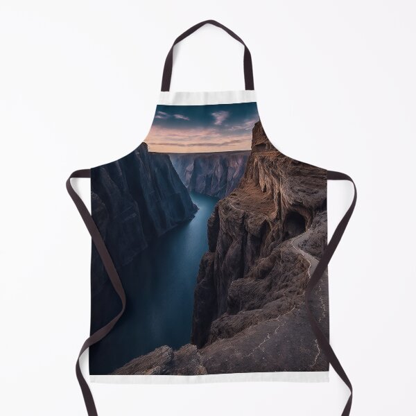 Item preview, A Sheer Cliff with a Narrow Path Winding along the Edge, Ai Generated Art designed and sold by AiGens.