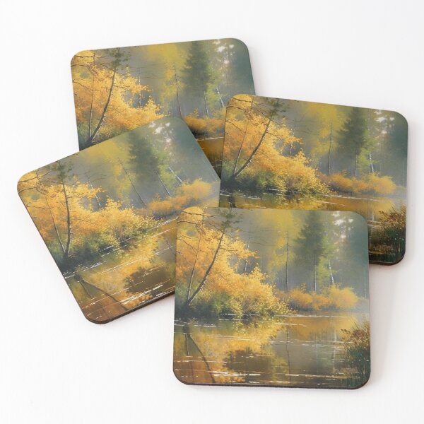 Item preview, Morning mood at the lake in the style of a watercolor designed and sold by Pflugart.