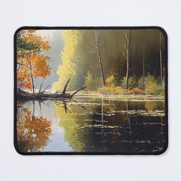 Item preview, Morning mood at the lake in the style of a watercolor designed and sold by Pflugart.