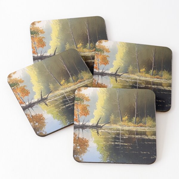 Item preview, Morning mood at the lake in the style of a watercolor designed and sold by Pflugart.