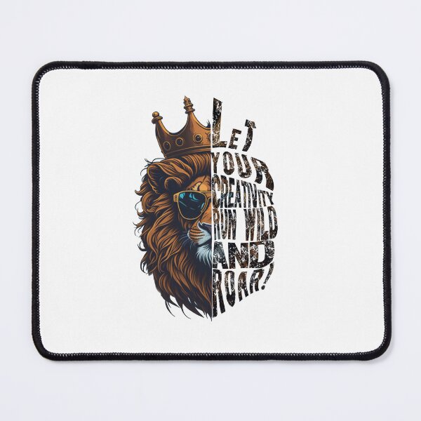 Item preview, Let your creativity run wild and roar!, lion typography designed and sold by DeluxBee.