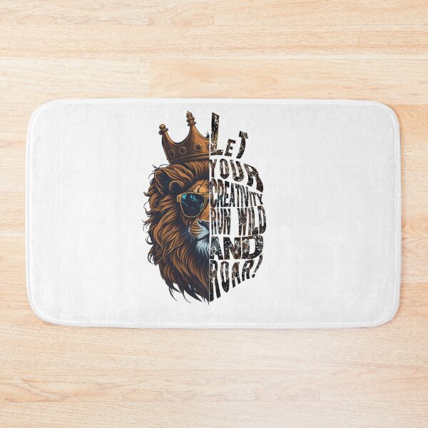 Item preview, Let your creativity run wild and roar!, lion typography designed and sold by DeluxBee.