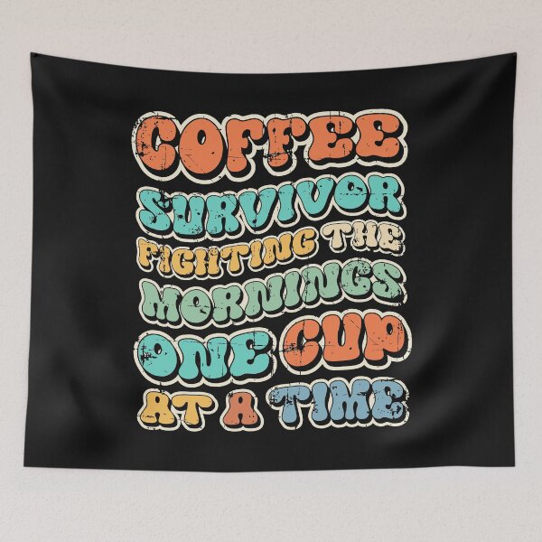 Item preview, Coffee survivor fighting the mornings  designed and sold by HomeCoquette.