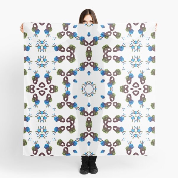 JUMPING COLORS GREEN - a ring through a kaleidoscope Scarf