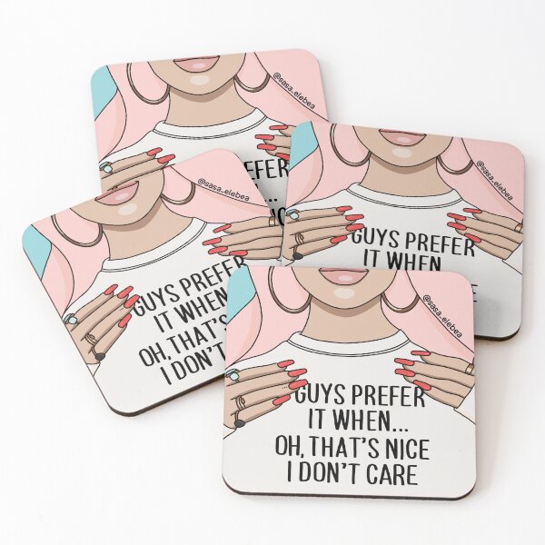 Item preview, Guys prefer, I don't care by Sasa Elebea designed and sold by Sabrina Brugmann.