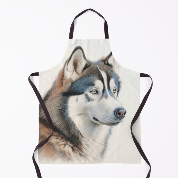Item preview, Mesmerizing Colored Pencil Siberian Husky Artwork designed and sold by printmeartfully.