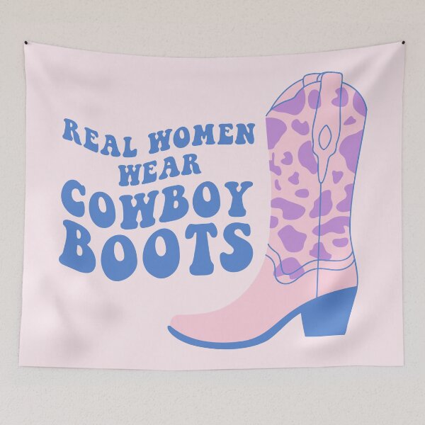 Item preview, Real women wear cowboy boots. Cowboy boot. designed and sold by CoCoArt-Ua.