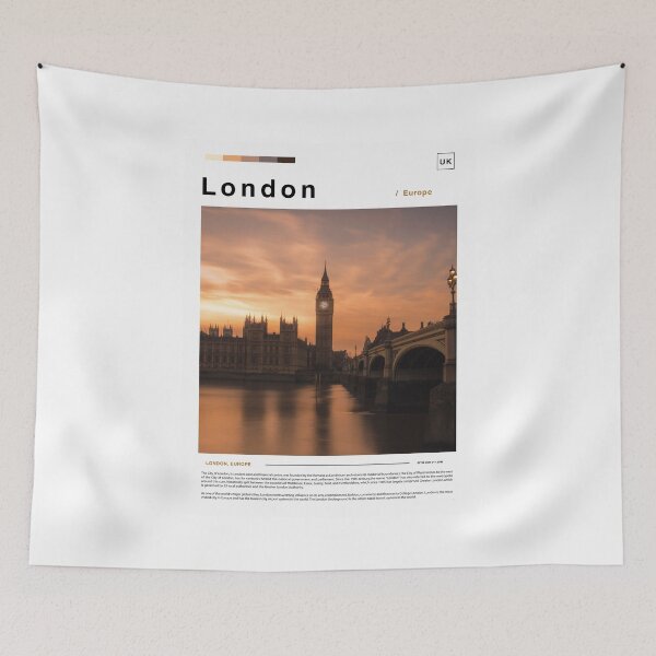 Item preview, London poster landscape designed and sold by paulrommer.
